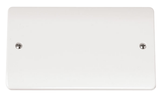 Click 2 Gang Blank Plate CMA061