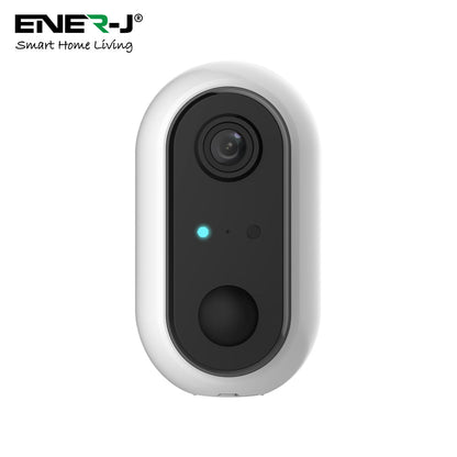 ENER-J Wireless Battery Security Camera – 1080p Smart Home Camera with PIR Motion Detection, No Wiring, No Subscription, Rechargeable Batteries Included (UK)