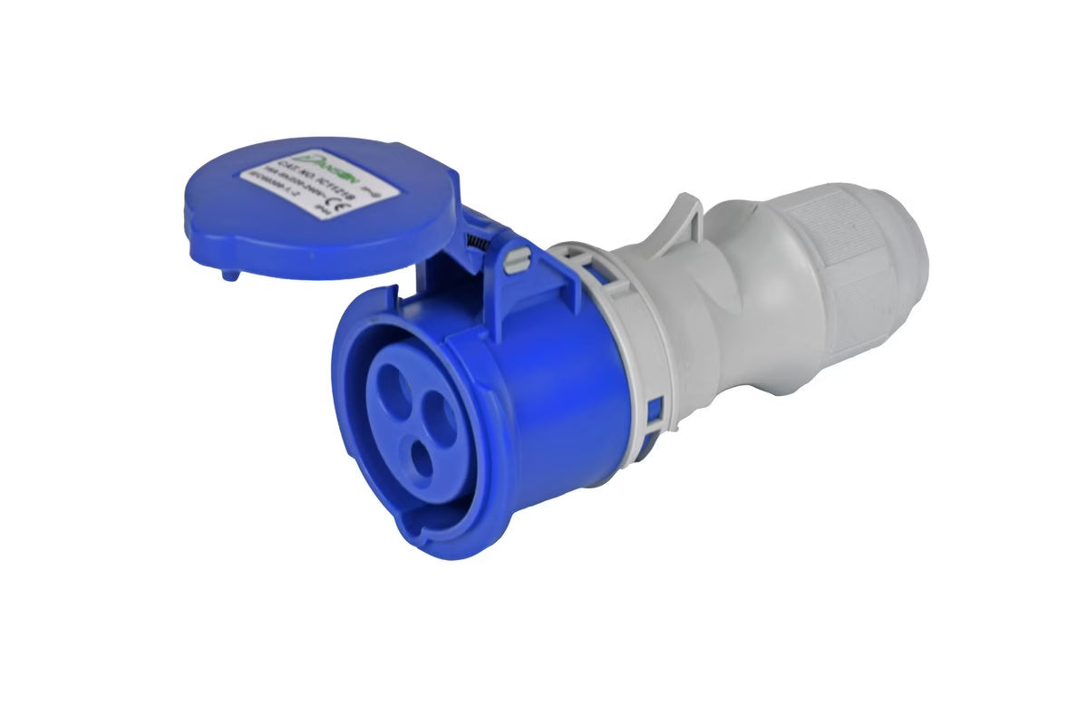 Danson 32A 2P+E 220-240v Coupler 6h – IP44