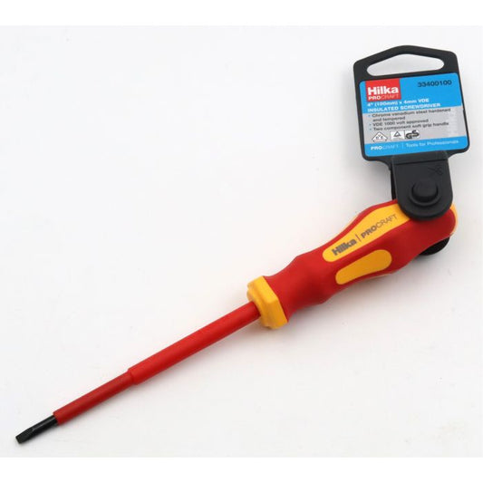 Hilka 100mm x 4mm VDE Screwdriver Insulated