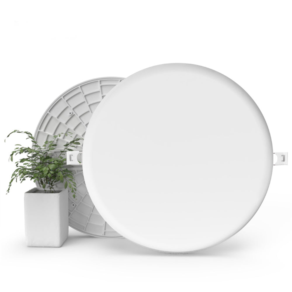 EnerJ 18W Smart WiFi Frameless LED Downlight, CCT 2700‚ Colour Changing, App-Dimmable, 1500lm, Remote Control & Timer Function | Pack Of 2 - 6000K