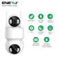 Smart Wi-Fi Dual Lens Outdoor Dome IP Camera - White Housing, IP65