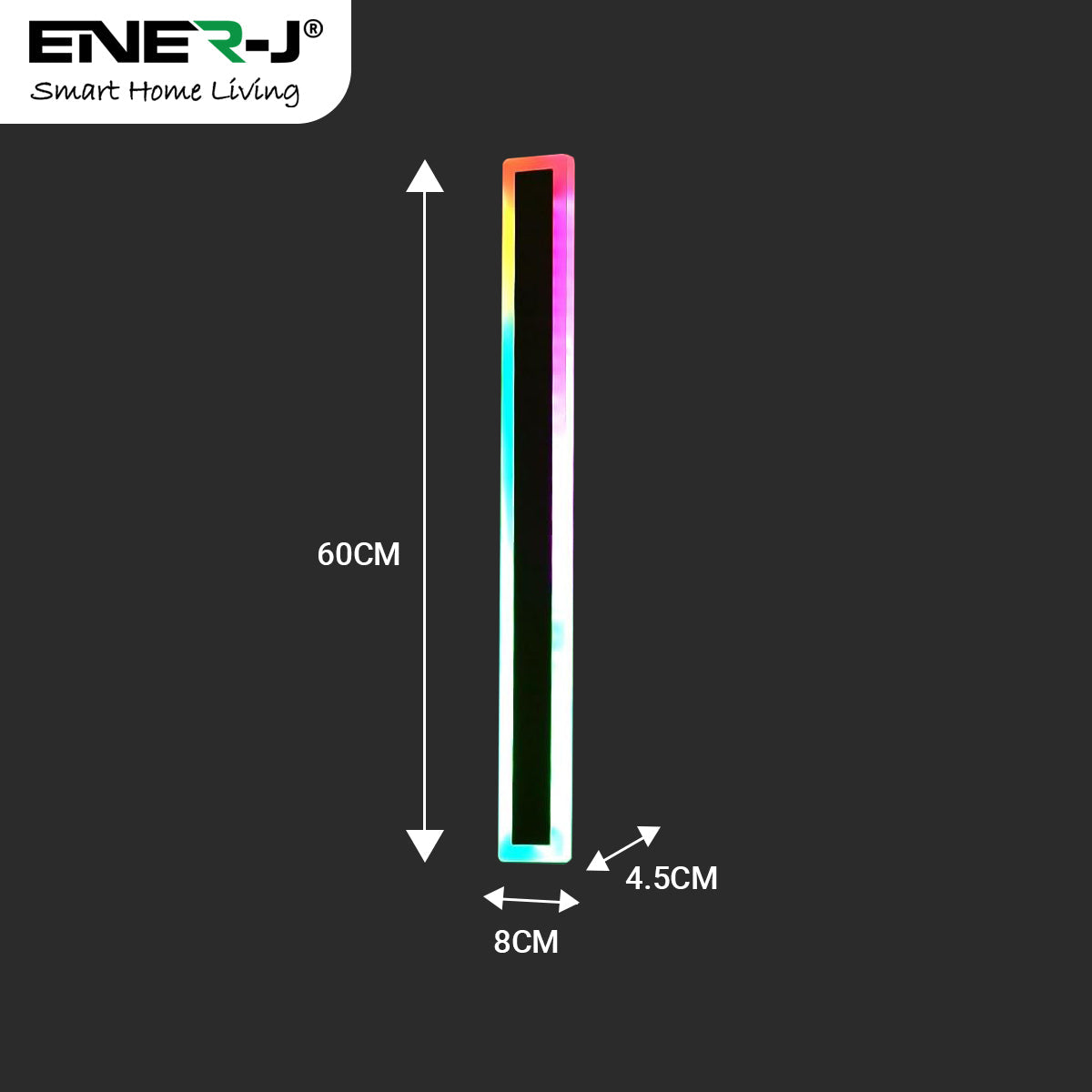 Ener-J 60cm Outdoor LED Wall Light – 12W RGB Colour Changing – IP65