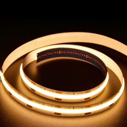 5 Meter 12V LED COB Strip, 6000K IP20 (Power Supply Not Included)