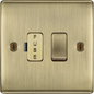 Switch Fused Spur Connection Unit 13Amp Antique Brass BG NAB50