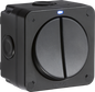 MLA IP66 20AX 2G SP 2-way switch- Black OP3