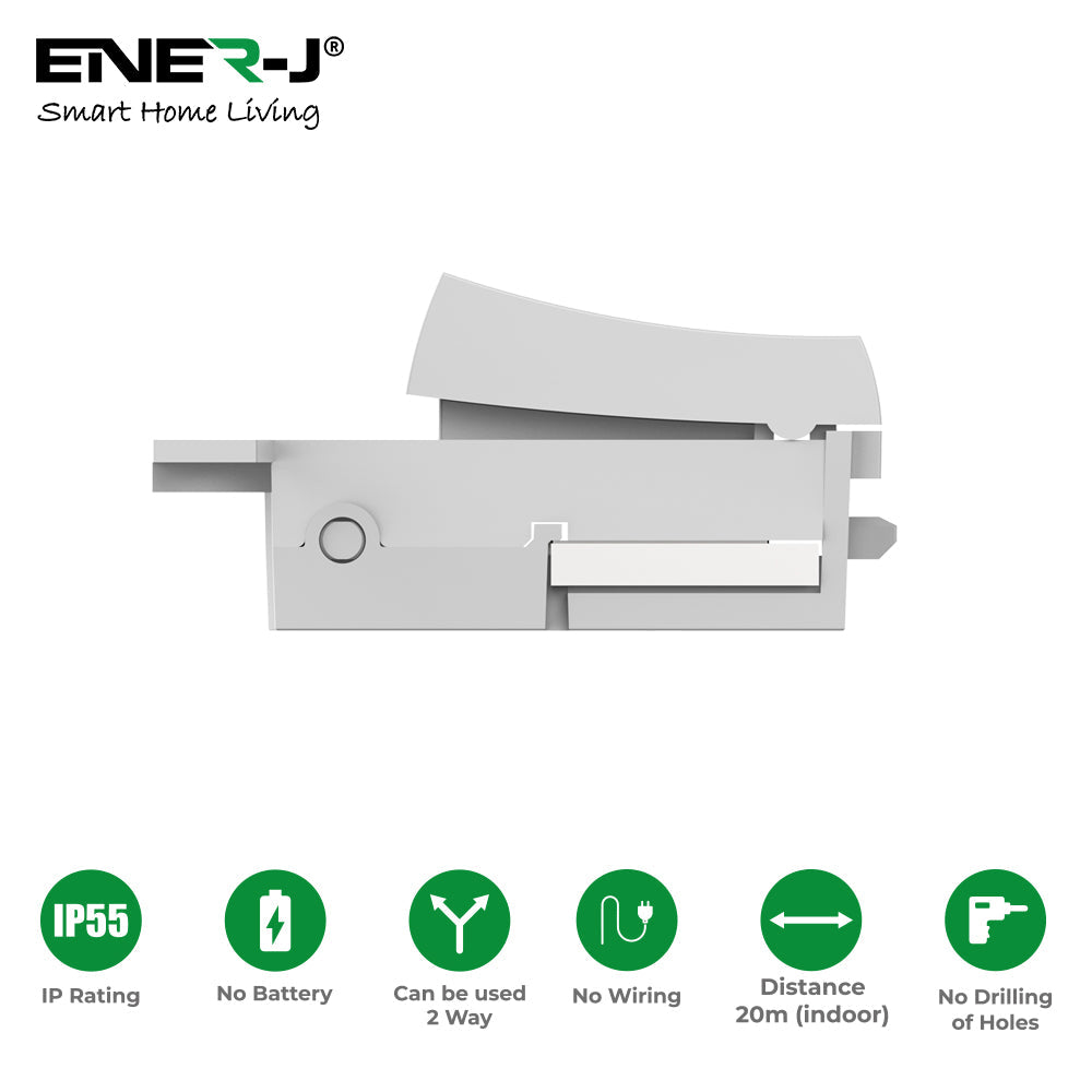 ENER-J Wireless Grid Switch 1-Gang Compatible, White Body
