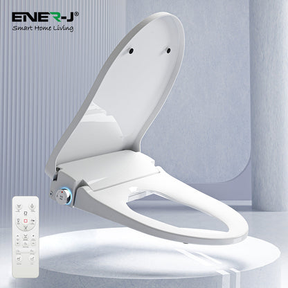 Smart Toilet Seat Cover with Bidet, Heated Seat & Adjustable Water Temperature | Soft Close Bathroom Toilet Seat