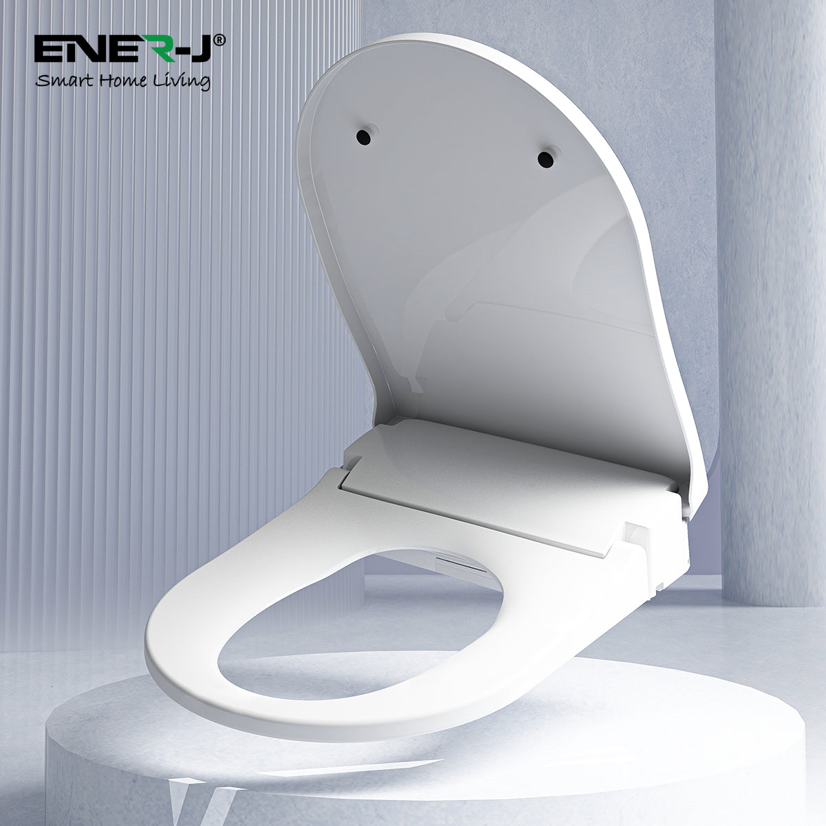 Smart Toilet Seat Cover with Bidet, Heated Seat & Adjustable Water Temperature | Soft Close Bathroom Toilet Seat