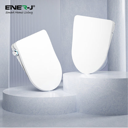 Smart Toilet Seat Cover with Bidet, Heated Seat & Adjustable Water Temperature | Soft Close Bathroom Toilet Seat