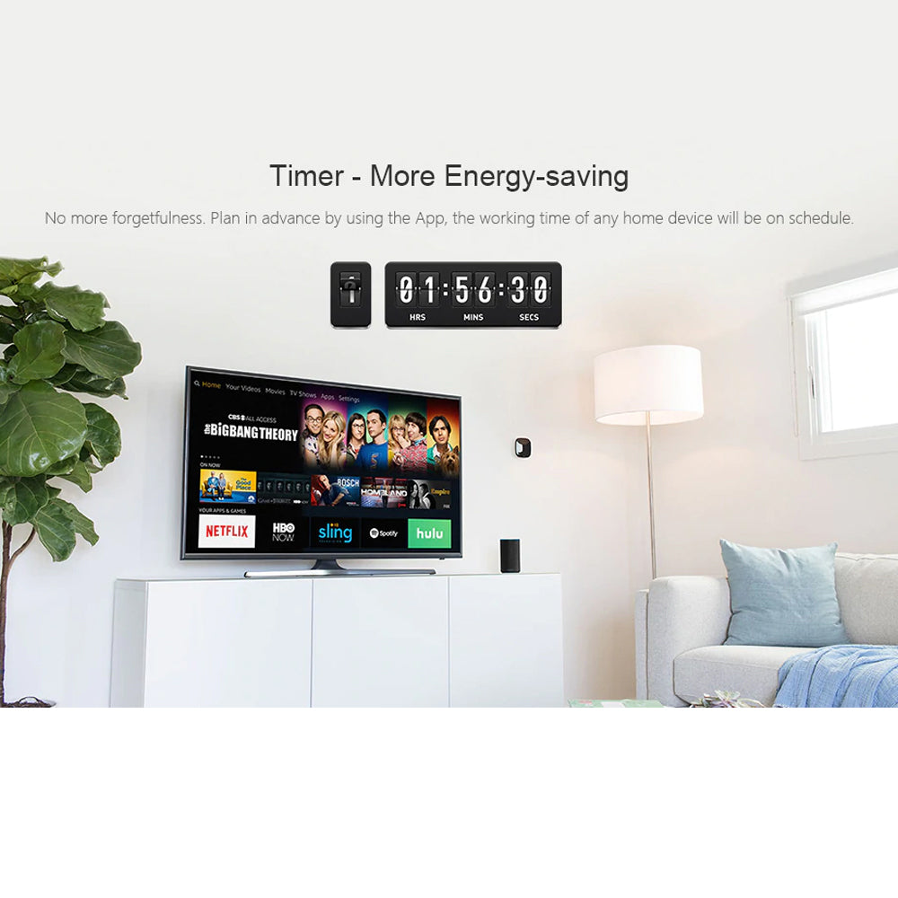 ENER-J WiFi Light Switch White – 1 Gang Smart Light Switch No Neutral Required, Alexa & Google Compatible, UK Glass Touch Panel