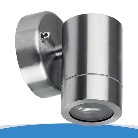 Eterna Single Stainless Steel Spotlight. SSWLSING - 35W stainless steel single up or down wall light