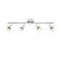 GU10 4 Bar Spot Track Fitting Chrome / White / Antique Brass / Satin Chrome