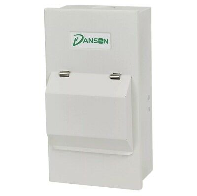 Danson 4 Module Populated Garage Board Consumer Unit 63A/30MA RCD 6A MCB 32A MCB