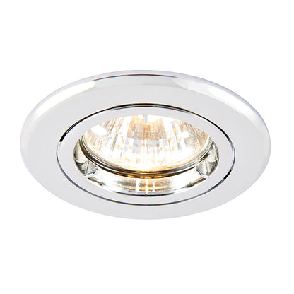 Fire Rated Downlight GU10 Mains Downlight Matt White / Stainless Steel Satin Nickel / Chrome