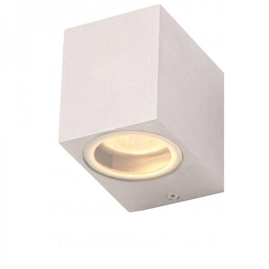 Fleet Square Down Light Wall Light Polished Aluminium IP44