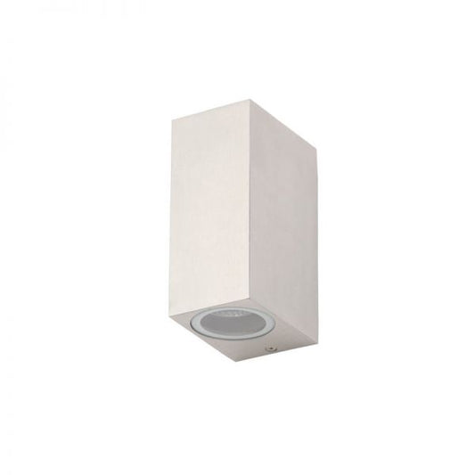 Fleet Square Up / Down Wall Light Polished Aluminium IP44