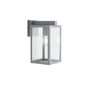 Hestia E27 Glass Panel Box Lantern Black / Silver / Anthracite Forum