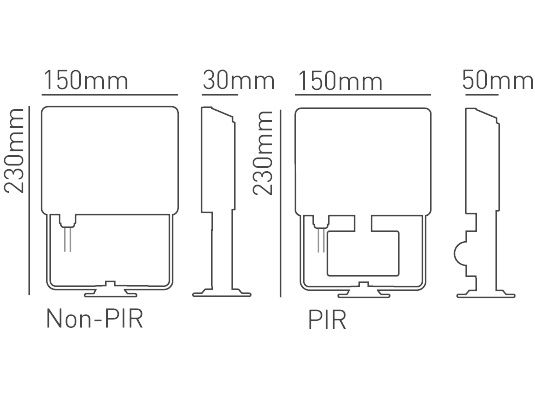 LED Floodlight 20w Collingwood CCT Colour Switchable PIR Security Flood