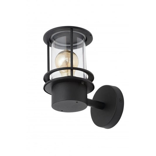 Leonis Wall Lantern Black E27 IP44