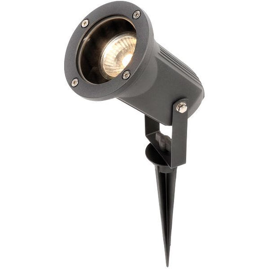 GU10 IP54 Directional Garden Spike / Wall Spotlight Black