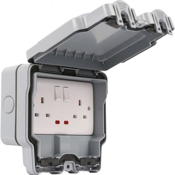 Outdoor Weather Proof IP66 DP 13a Double Socket