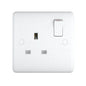 Single 1 Gang 13a Socket ST06W Soft Edge UEP