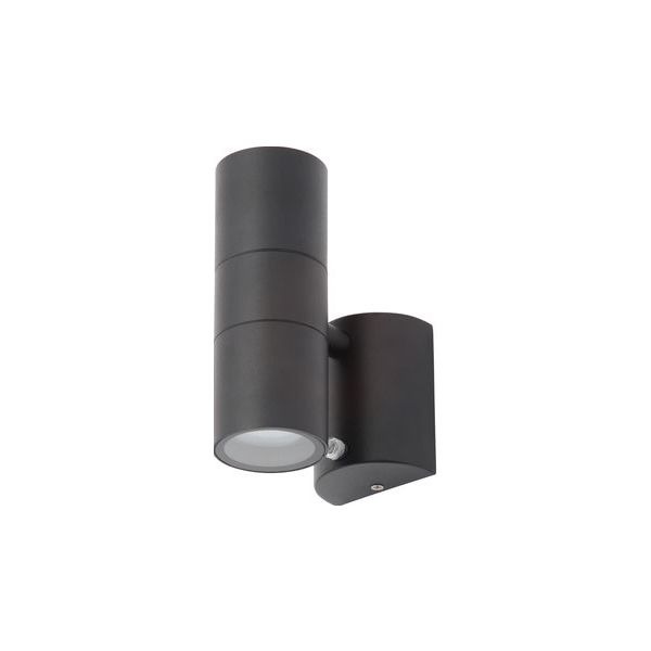 Leto Up / Down Wall Light Photocell IP44 Black