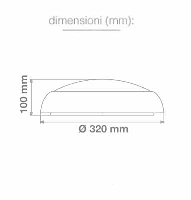 Round LED Bathrrom IP65 4000K 15W