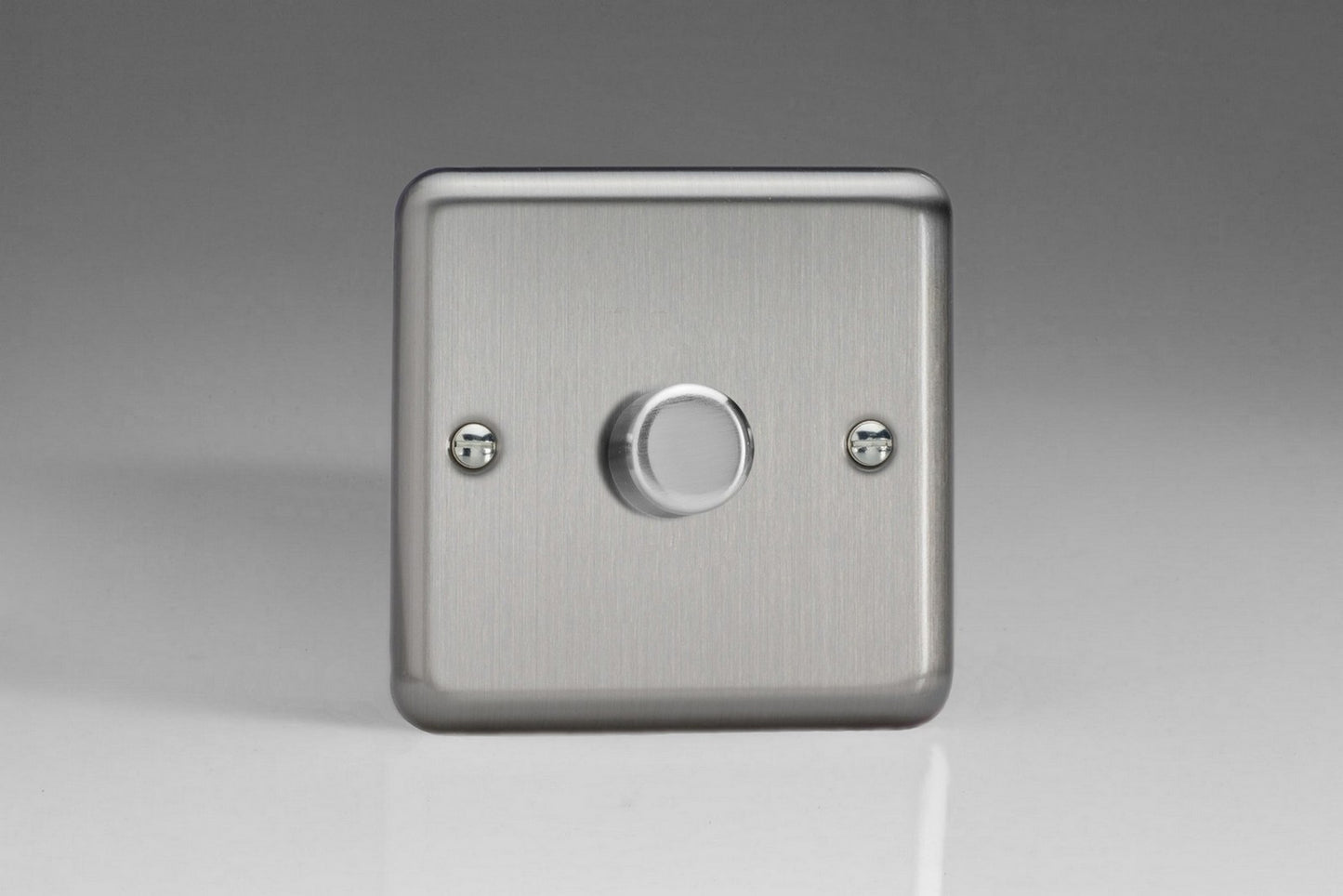 Single LED Dimmer Switch 1G 2W Matt Chrome Stainless Steel Varilight