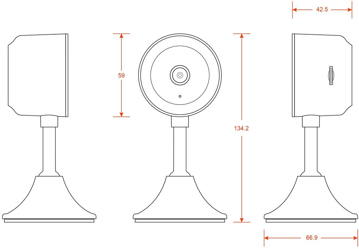 MLA Plug And Play SmartKnight Indoor Fixed 2MP Camera With Local And Cloud Storage