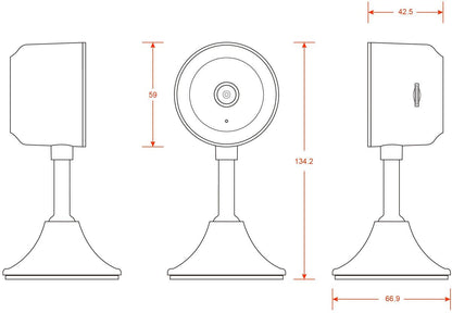 MLA Plug And Play SmartKnight Indoor Fixed 2MP Camera With Local And Cloud Storage
