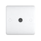 1 Gang TV Coaxial Outlet Single ST42W Soft Edge UEP